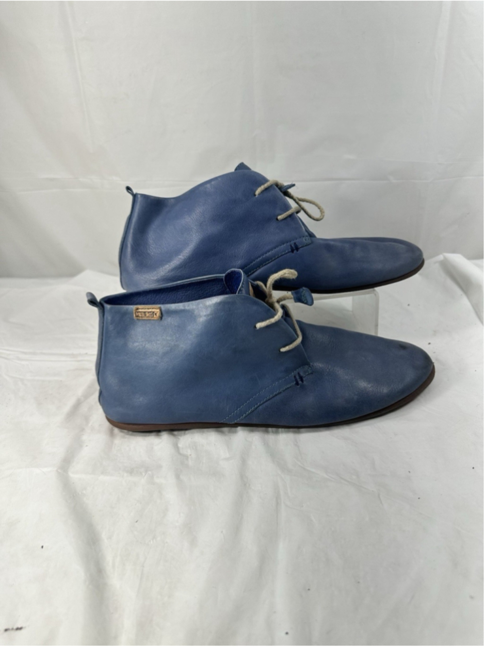 Pikolinos Cazorla Leather Lace Up Ankle Boot Blue Women EU 40